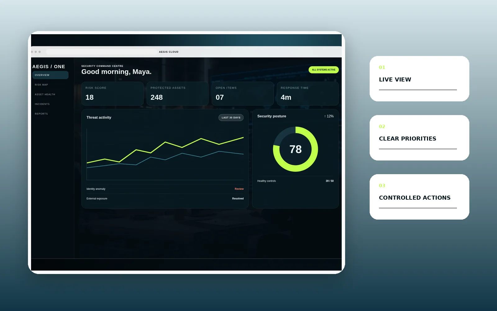 Aegis / One feature interface
